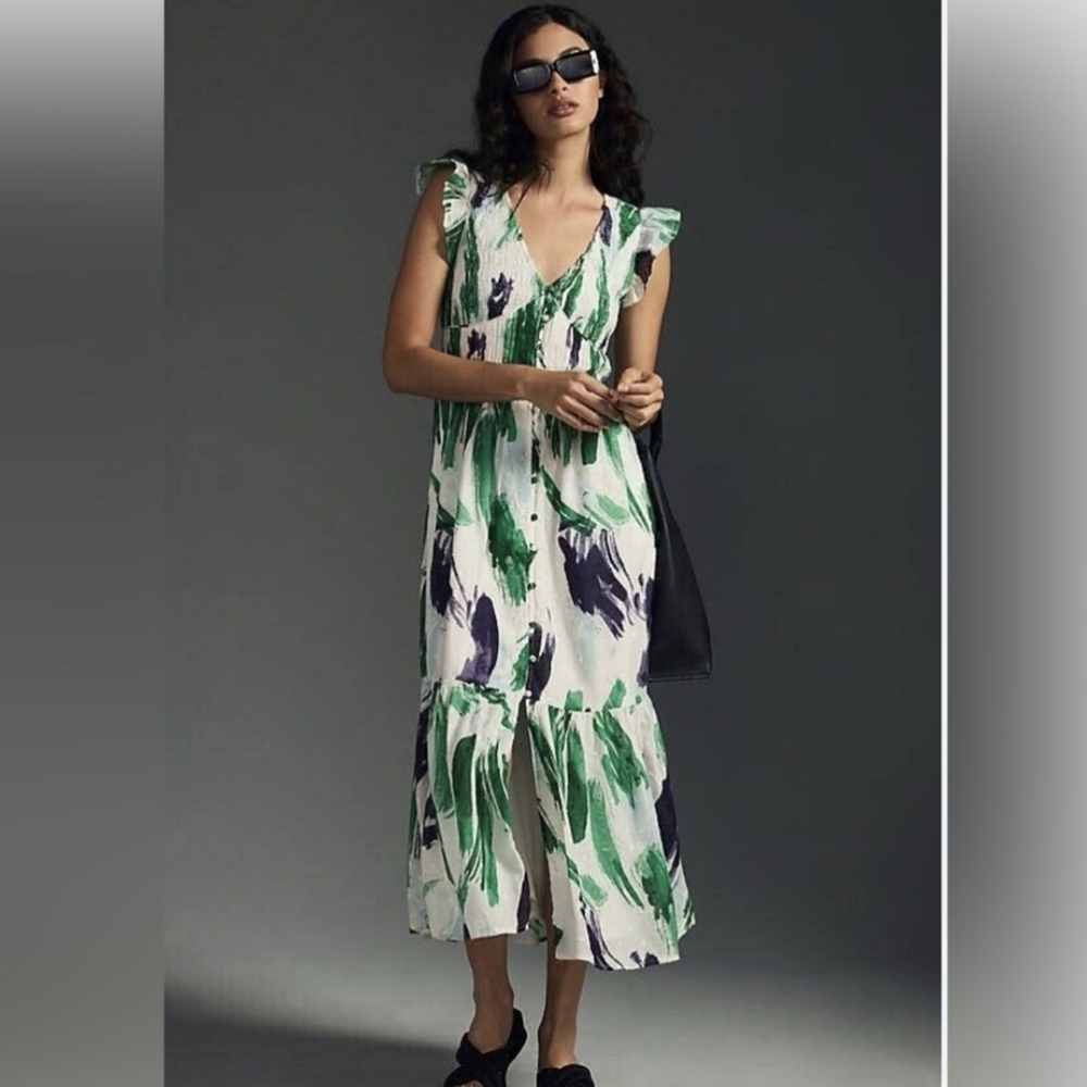 Anthropologie Peregrine Midi Dress